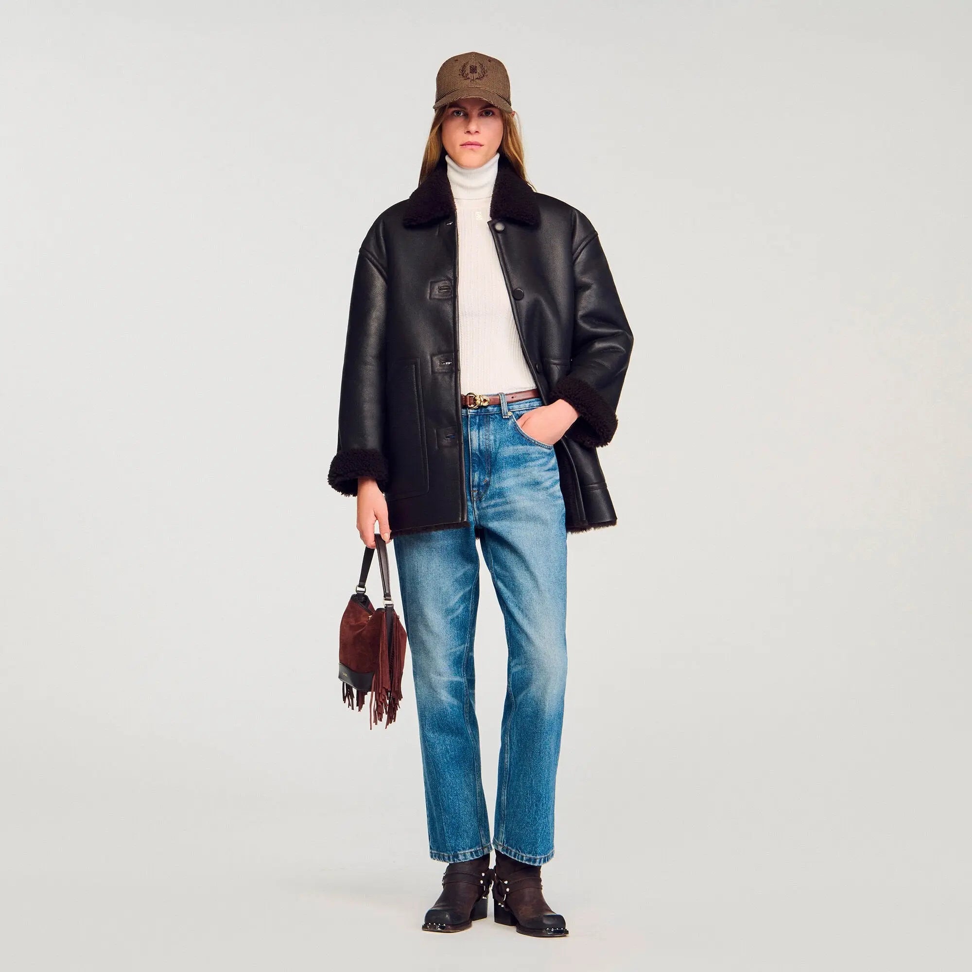 Manteau peau lainée - CALVERO