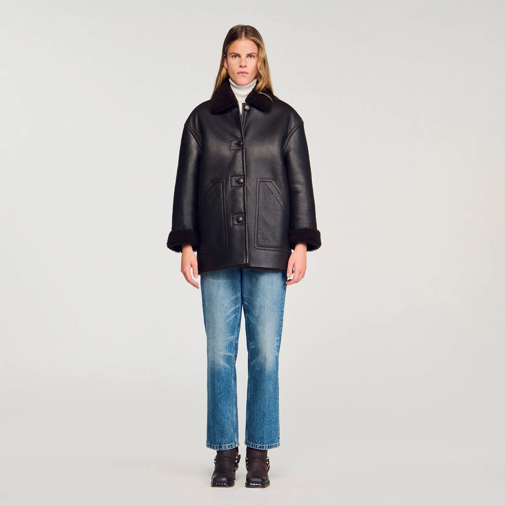 Manteau peau lainée - CALVERO