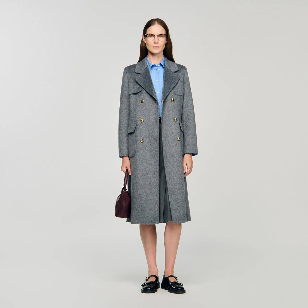 Manteau à carreaux double face - CALVERO