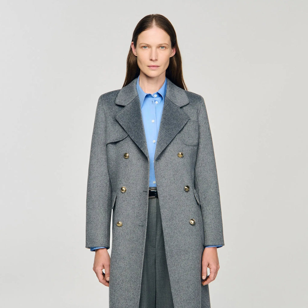 Manteau à carreaux double face - CALVERO