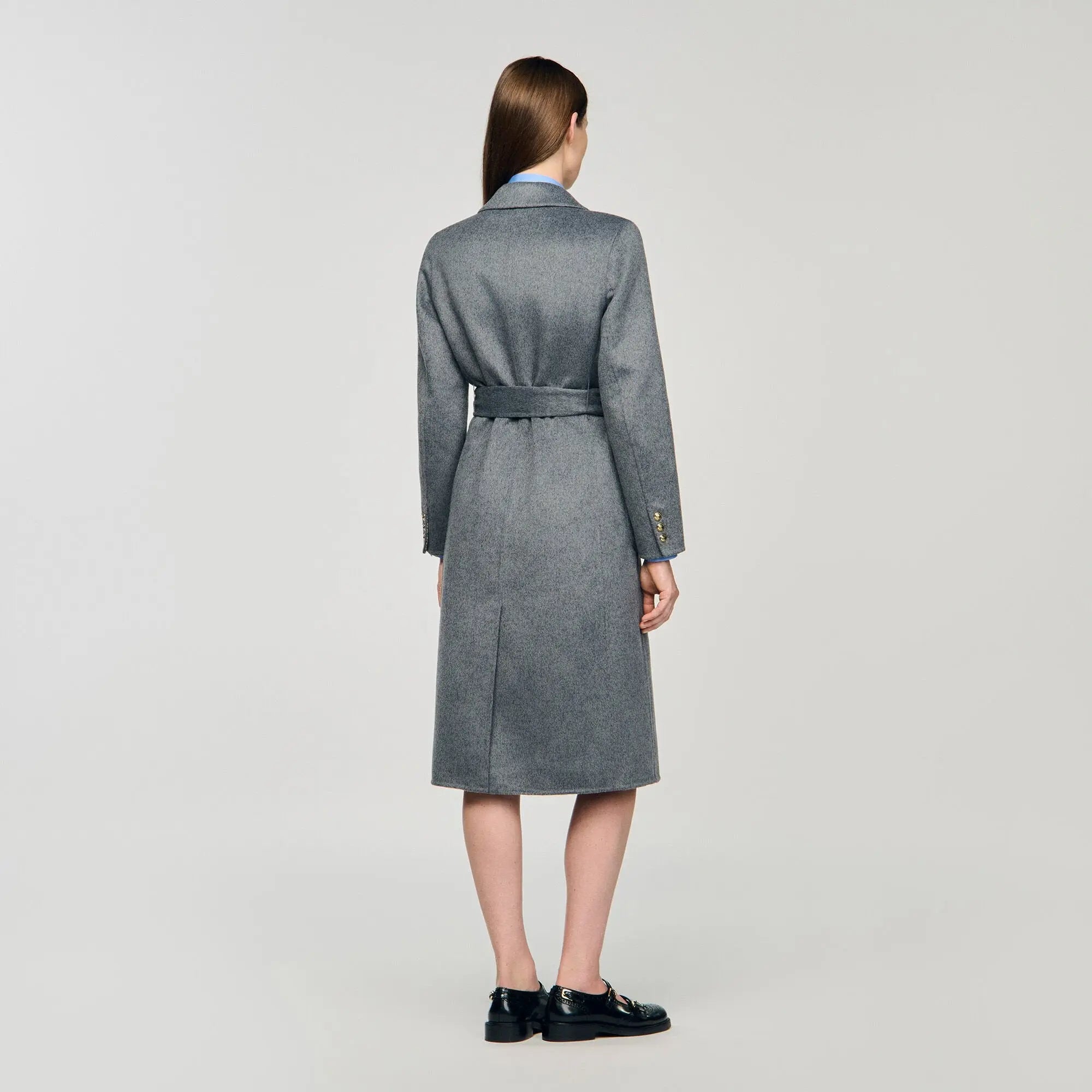 Manteau à carreaux double face - CALVERO