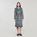 Manteau à carreaux double face - CALVERO