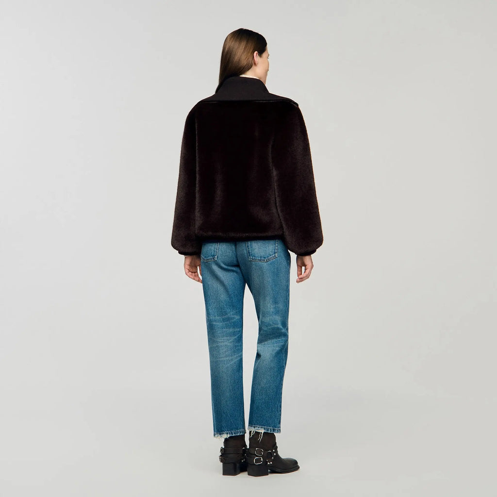 Manteau court en fausse fourrure - CALVERO