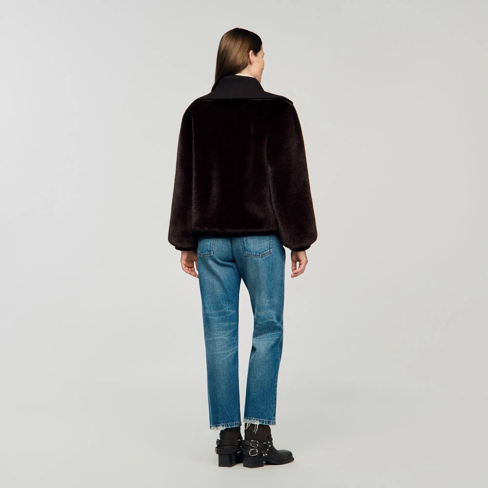 Manteau court en fausse fourrure - CALVERO