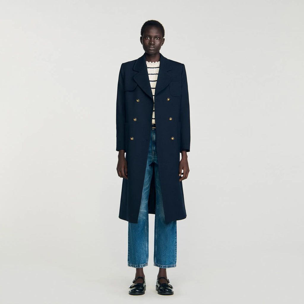 Manteau long croisé - CALVERO