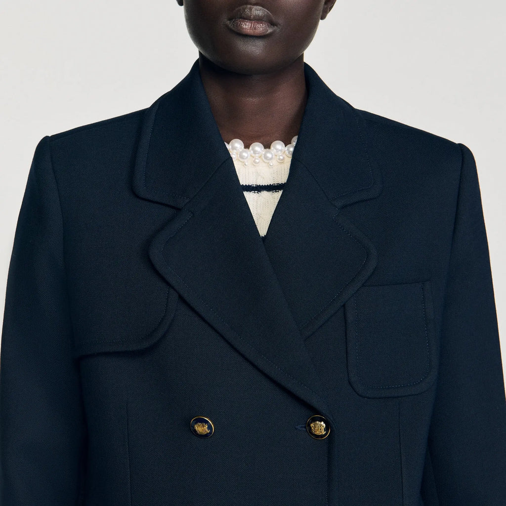 Manteau long croisé - CALVERO
