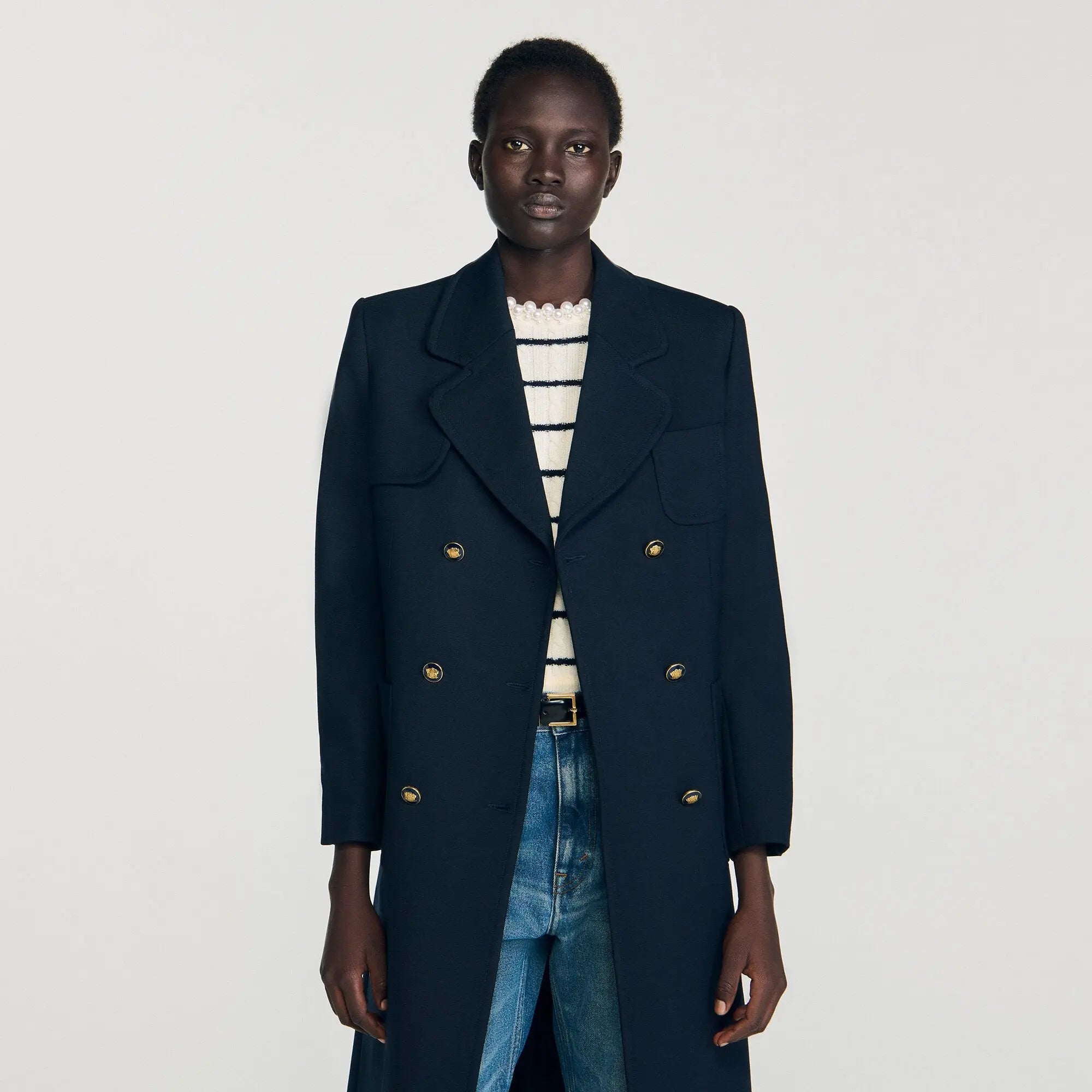 Manteau long croisé - CALVERO