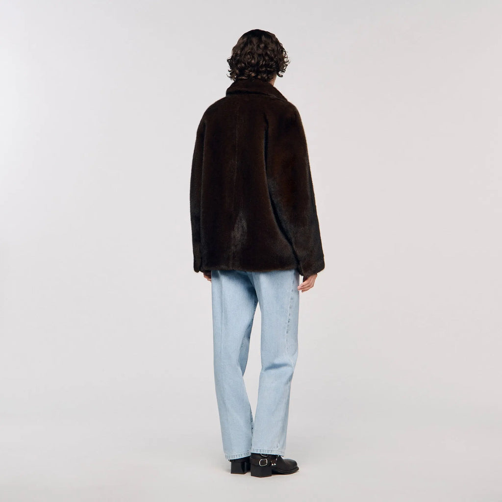 Manteau veste en fausse fourrure - CALVERO
