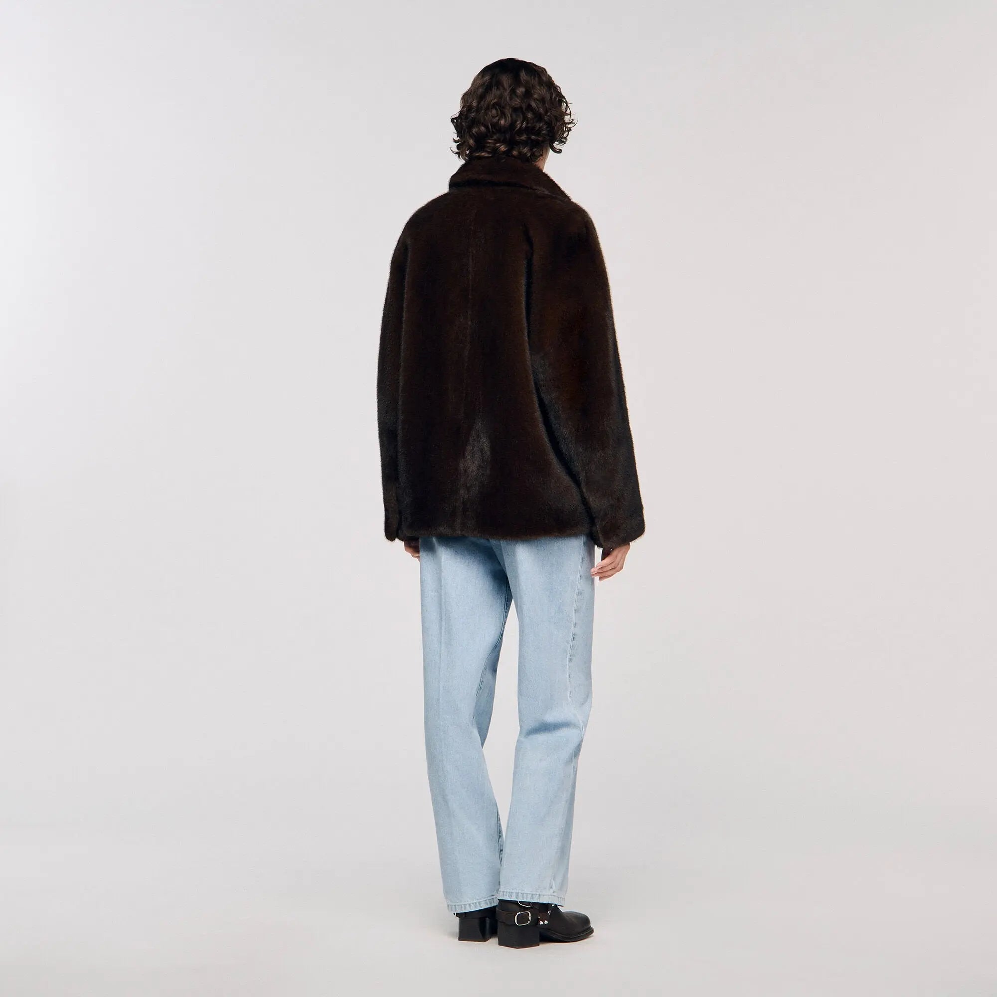 Manteau veste en fausse fourrure - CALVERO