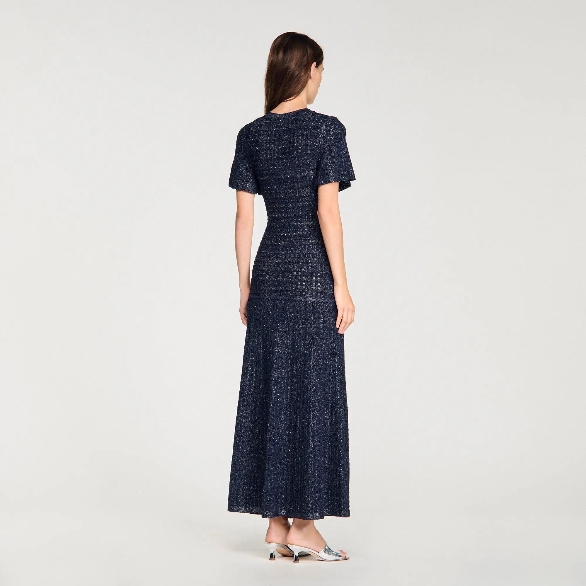 Robe longue en maille strass - CALVERO