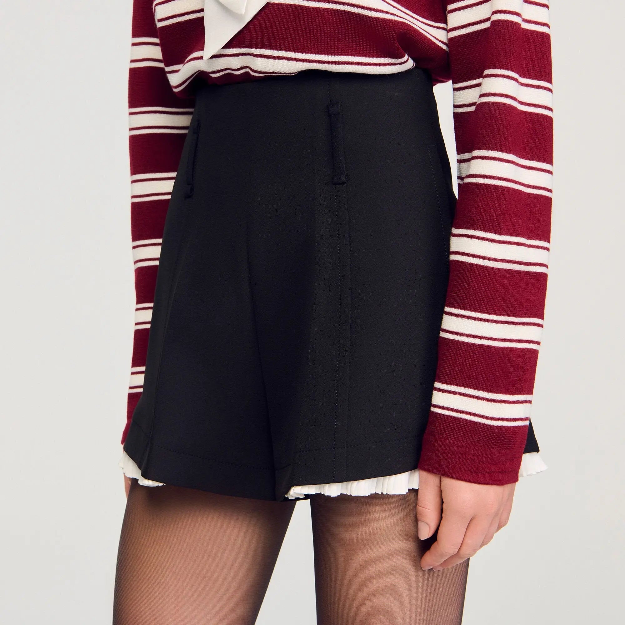 Short de tailleur à volant - CALVERO