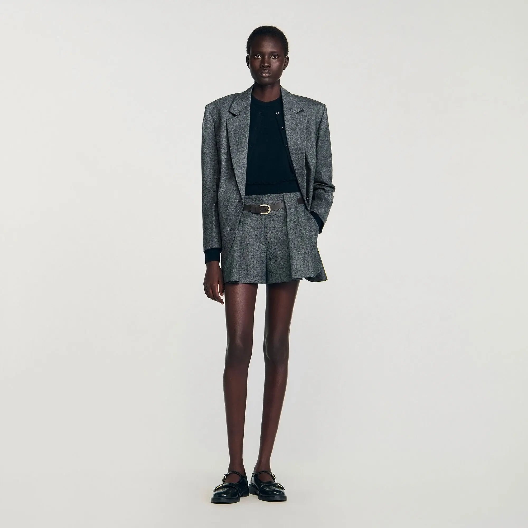 Short plissé avec ceinture - CALVERO