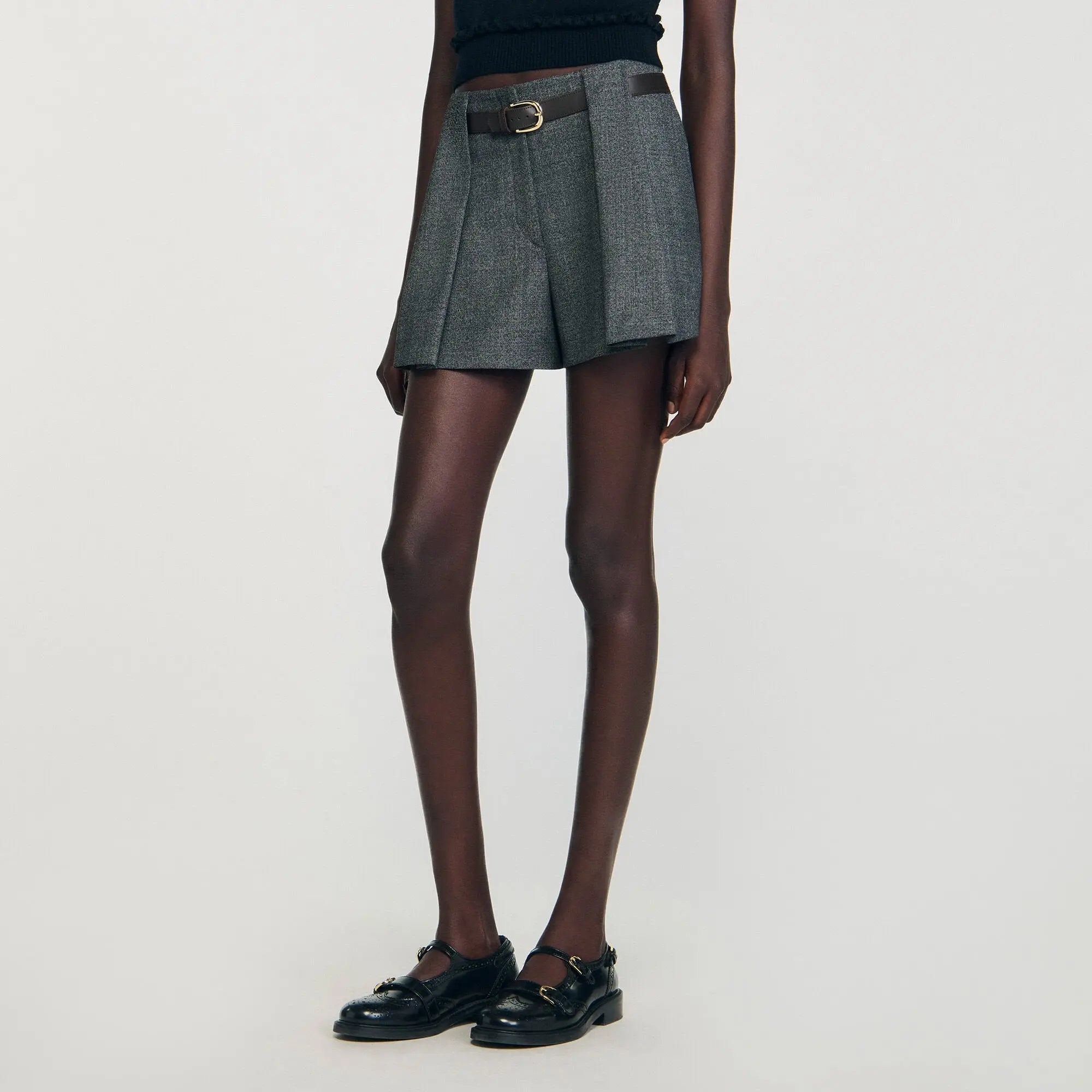 Short plissé avec ceinture - CALVERO
