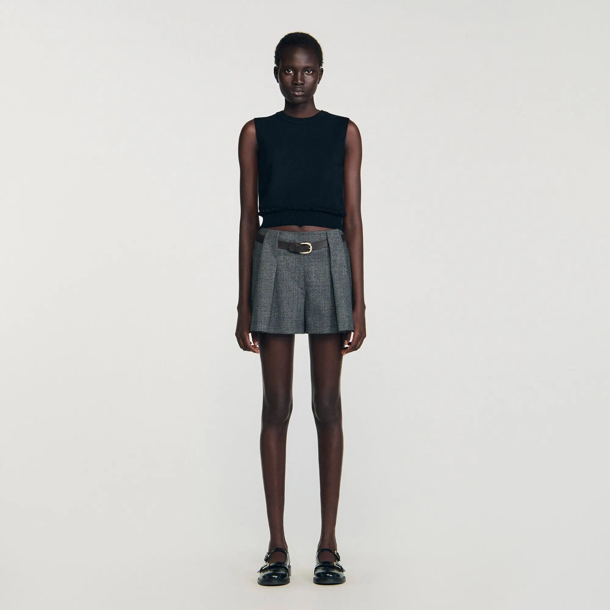 Short plissé avec ceinture - CALVERO