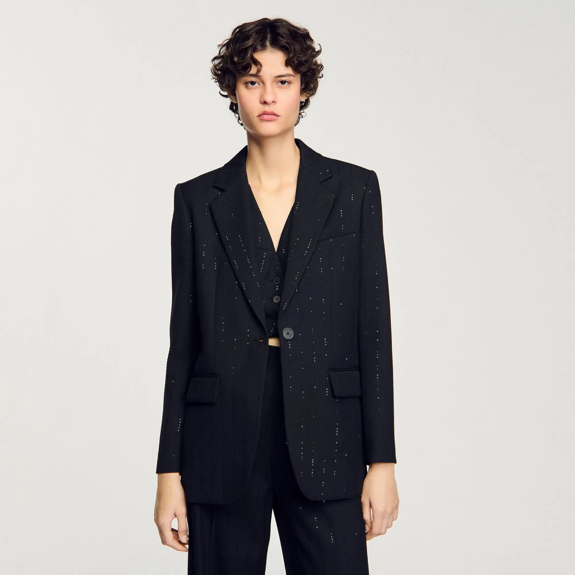 Veste de costume à paillettes - CALVERO