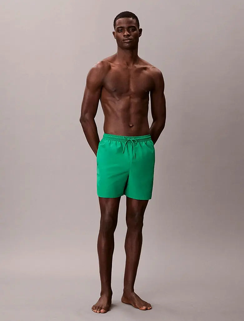 Short de bain mi-long avec cordon de serrage - CK Monogram - CALVERO