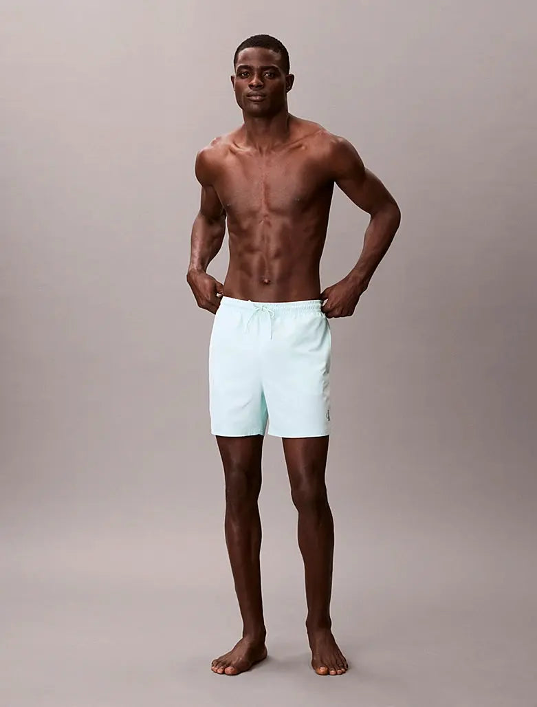 Short de bain mi-long avec cordon de serrage - CK Monogram - CALVERO