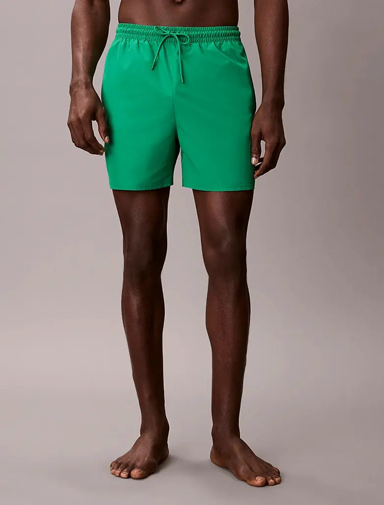 Short de bain mi-long avec cordon de serrage - CK Monogram - CALVERO