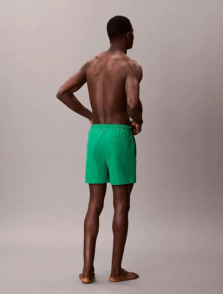 Short de bain mi-long avec cordon de serrage - CK Monogram - CALVERO