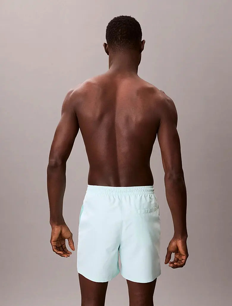 Short de bain mi-long avec cordon de serrage - CK Monogram - CALVERO