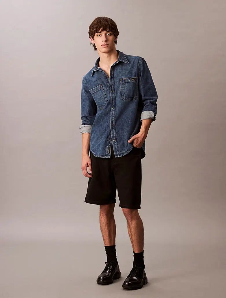 Short ample en jean 90's - CALVERO