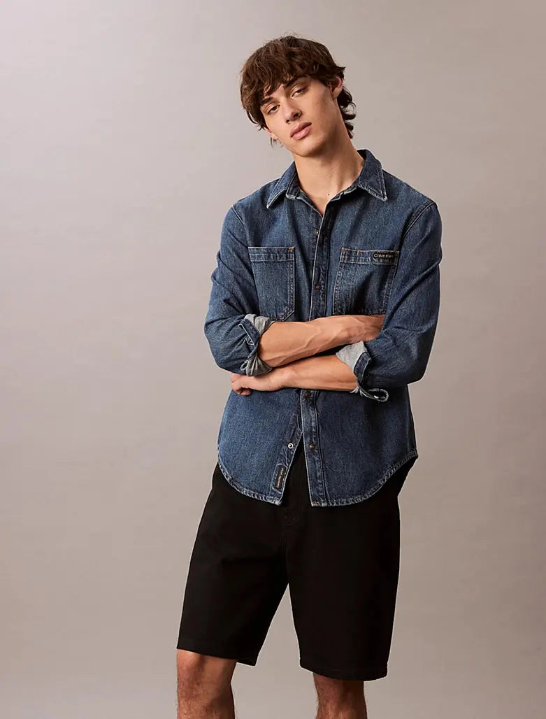 Short ample en jean 90's - CALVERO