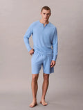 Short de pyjama gaufré doux - CALVERO