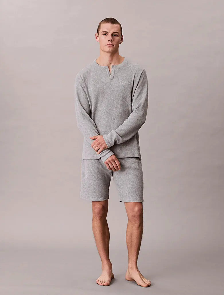 Short de pyjama gaufré doux - CALVERO