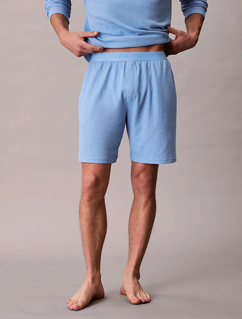 Short de pyjama gaufré doux - CALVERO