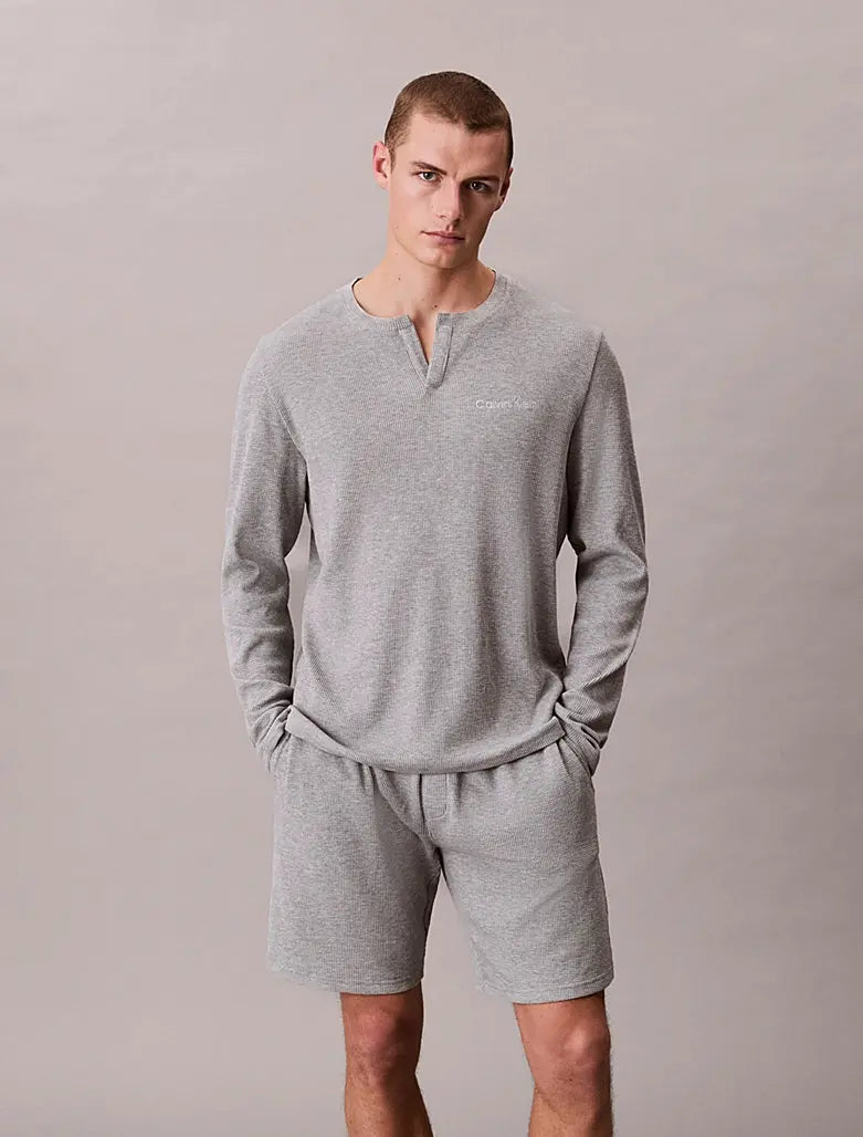 Short de pyjama gaufré doux - CALVERO
