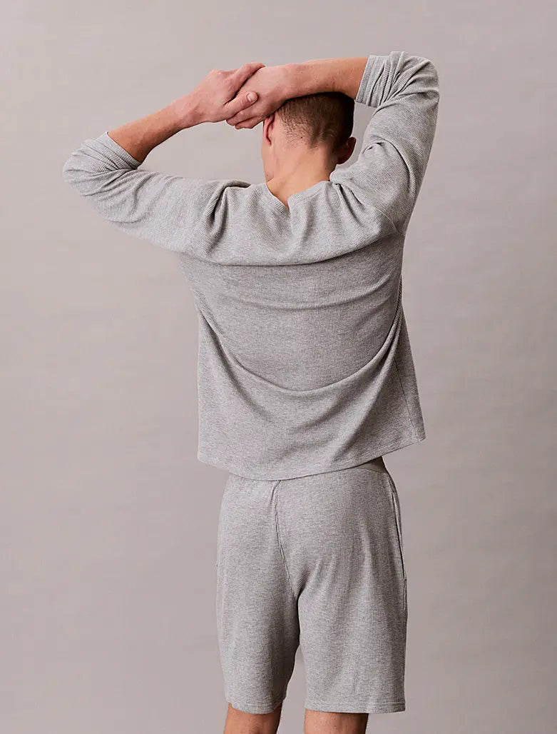 Short de pyjama gaufré doux - CALVERO