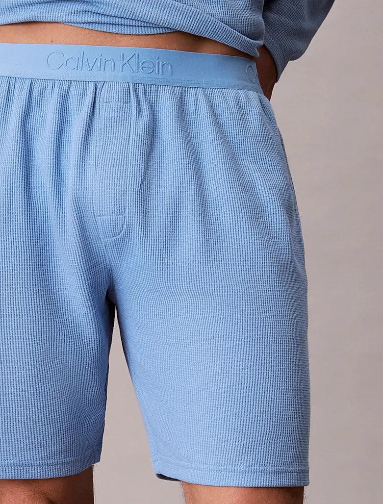 Short de pyjama gaufré doux - CALVERO