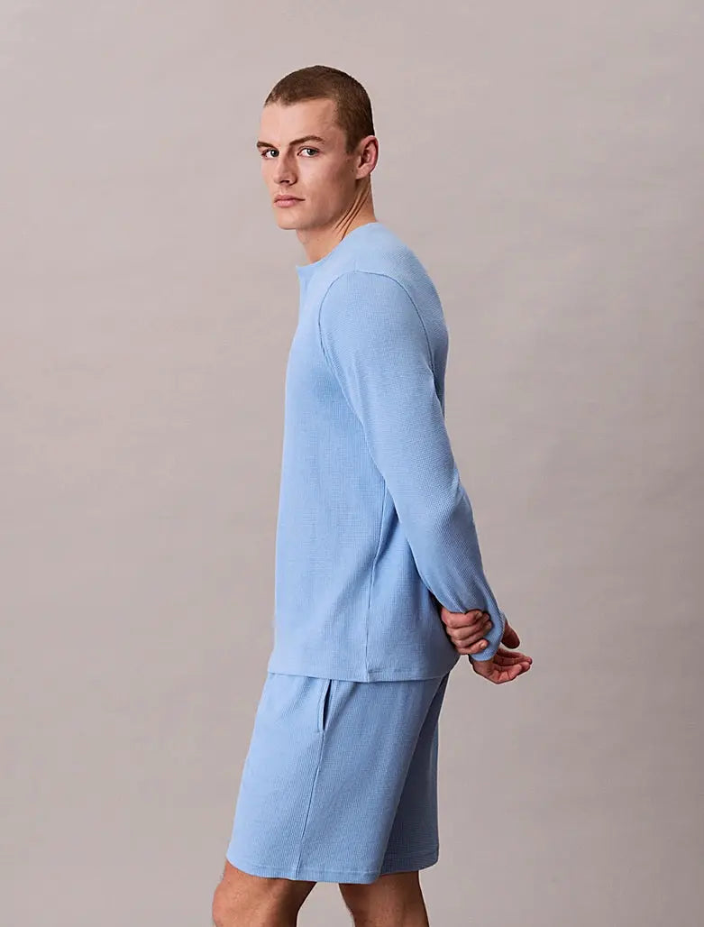 Short de pyjama gaufré doux - CALVERO