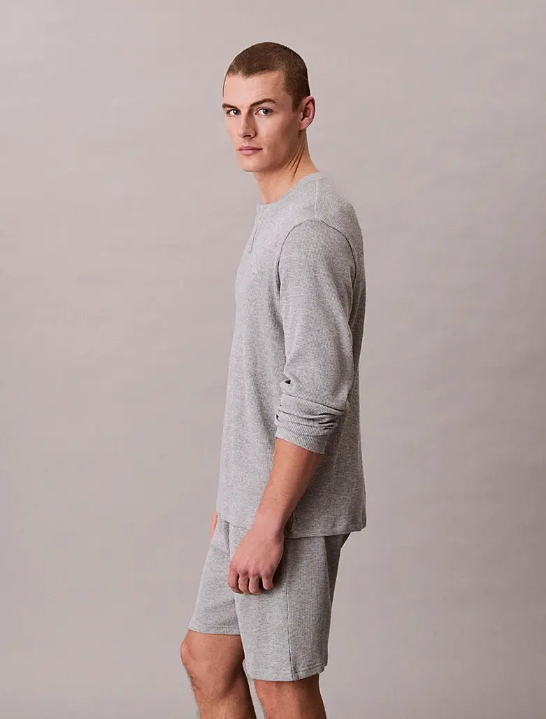 Short de pyjama gaufré doux - CALVERO