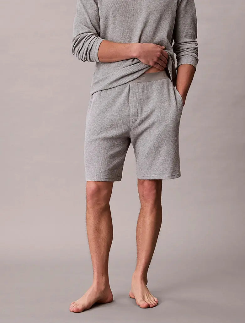 Short de pyjama gaufré doux - CALVERO