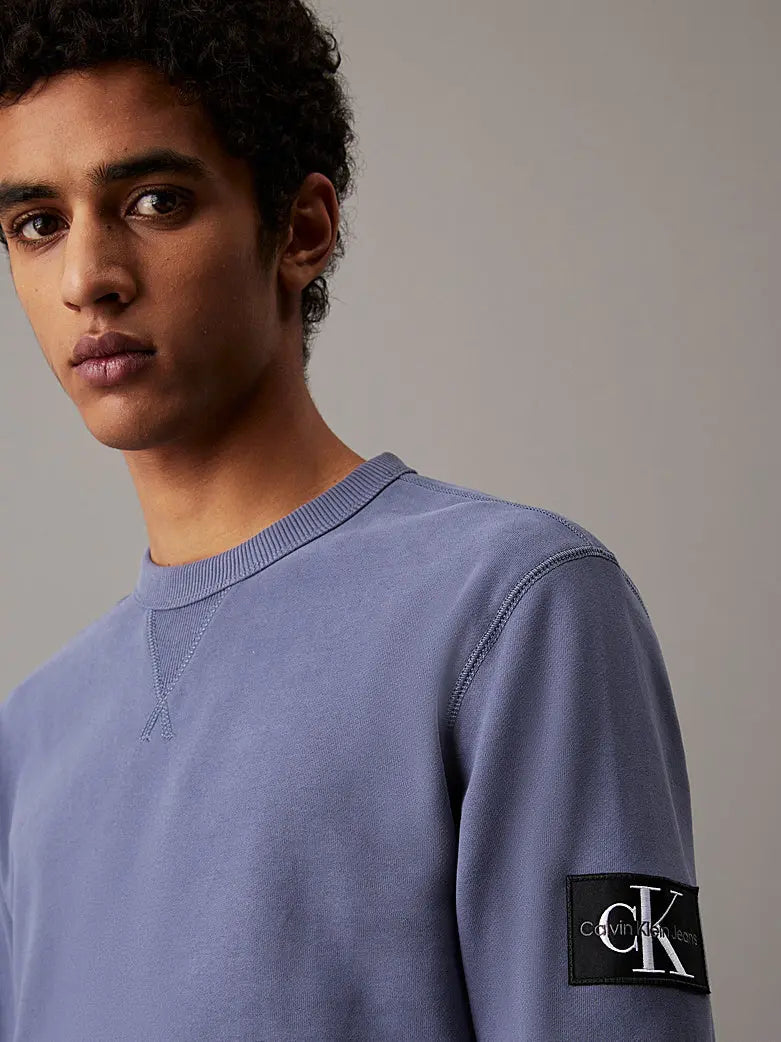 Sweat-shirt en tissu éponge de coton avec insigne - CALVERO