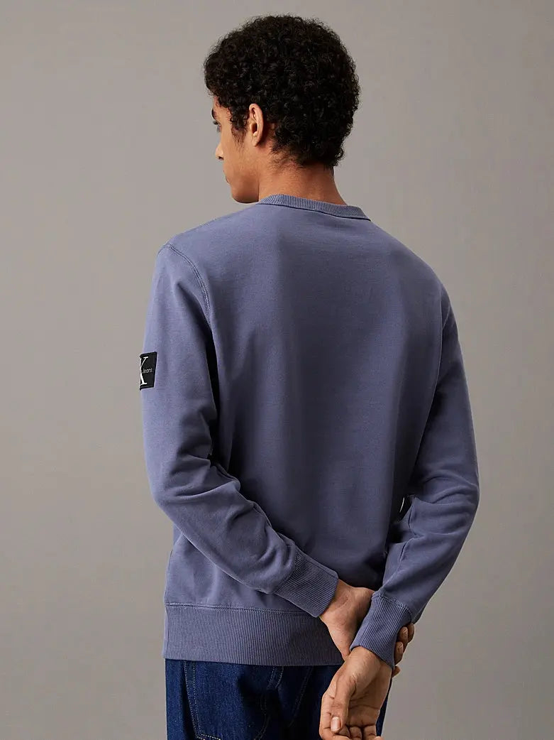 Sweat-shirt en tissu éponge de coton avec insigne - CALVERO