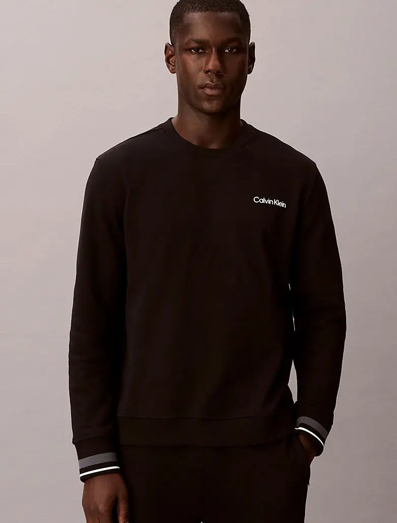 Sweat-shirt en tissu éponge de coton doux Calvin Klein