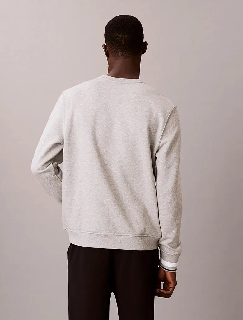 Sweat-shirt en tissu éponge de coton doux Calvin Klein