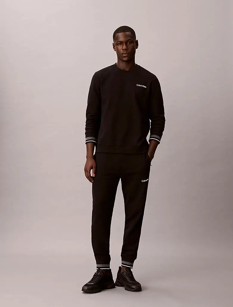 Sweat-shirt en tissu éponge de coton doux Calvin Klein