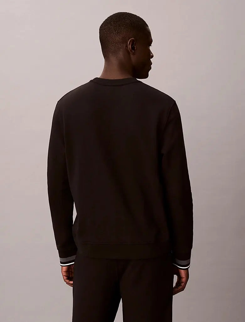 Sweat-shirt en tissu éponge de coton doux Calvin Klein
