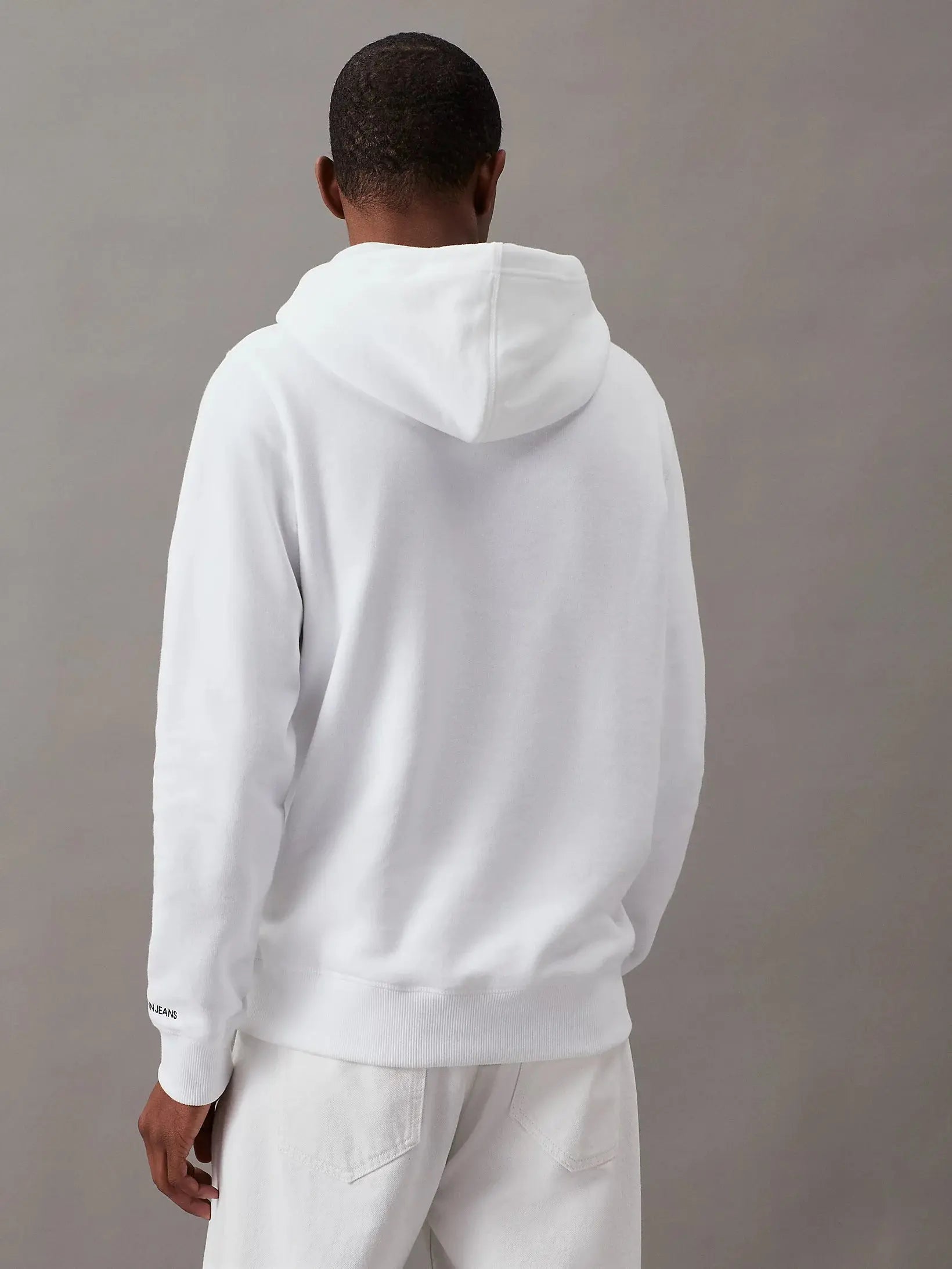 Sweat à capuche en polaire de mélange de coton Calvin Klein