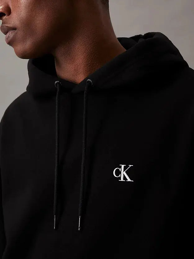 Sweat à capuche en polaire de mélange de coton Calvin Klein