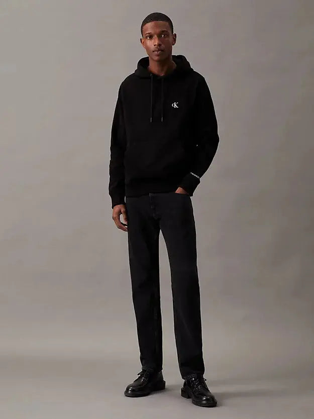 Sweat à capuche en polaire de mélange de coton Calvin Klein