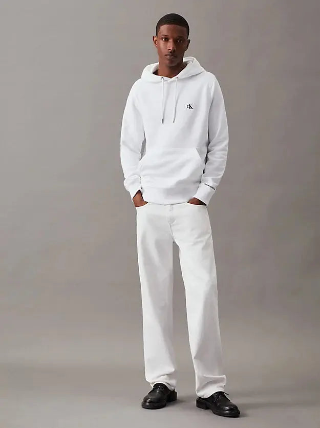 Sweat à capuche en polaire de mélange de coton Calvin Klein