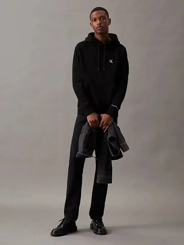 Sweat à capuche en polaire de mélange de coton Calvin Klein