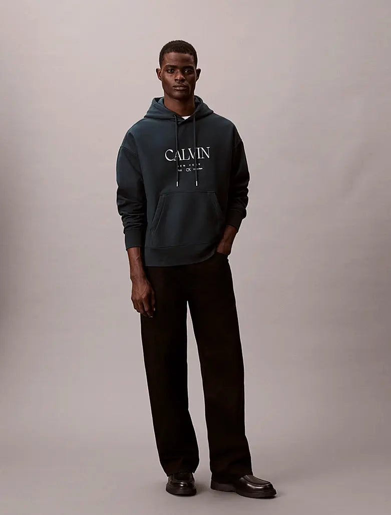 Sweat à capuche en polaire haut de gamme avec graphique Calvin Calvin Klein