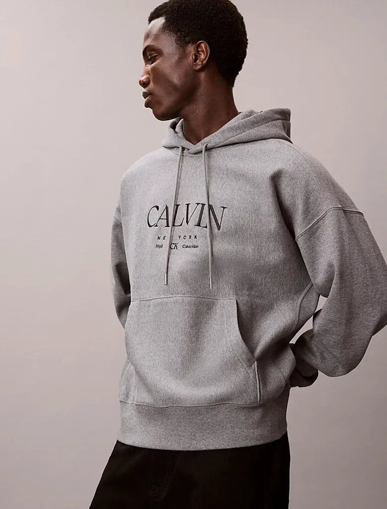 Sweat à capuche en polaire haut de gamme avec graphique Calvin Calvin Klein