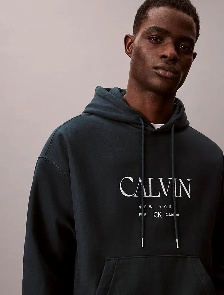 Sweat à capuche en polaire haut de gamme avec graphique Calvin Calvin Klein