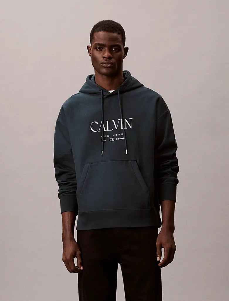 Sweat à capuche en polaire haut de gamme avec graphique Calvin Calvin Klein